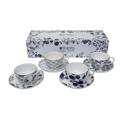 FLORA JAPONICA SET 4TAZZE MOKA