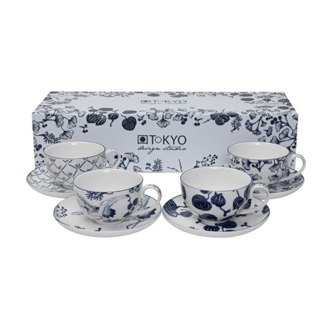 FLORA JAPONICA SET 4TAZZE MOKA