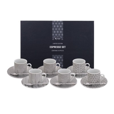 LIMITED EDITION NIPPON PLATINUM ESPRESSO SET 18PCS