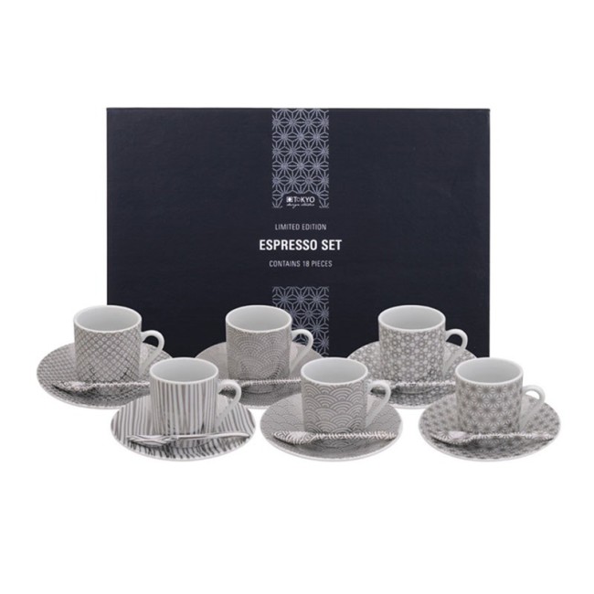 LIMITED EDITION NIPPON PLATINUM ESPRESSO SET 18PCS