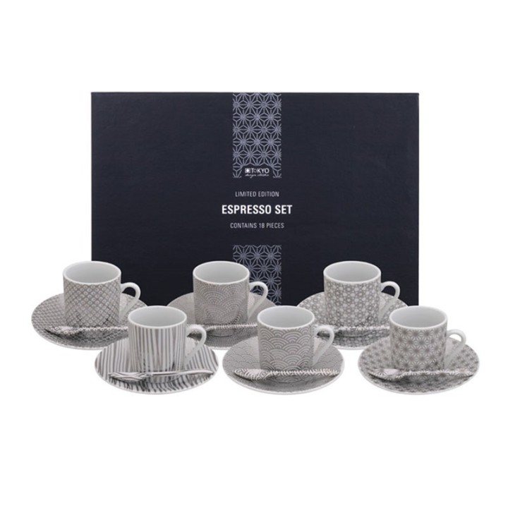 Tokyo Design Set espresso Nippon Platinum 18 pezzi