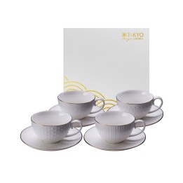 Tokyo Design 4 tazze da tè Nippon White da 250 ml