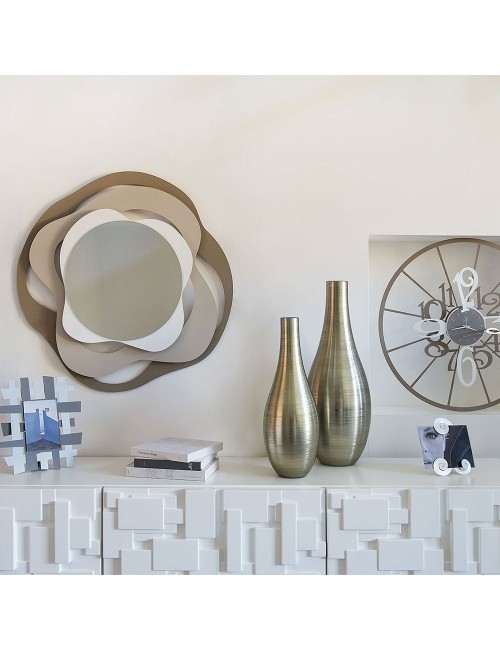 SPECCHIO ISOTTA BEIGE-NOCCIOLA-BIANCO