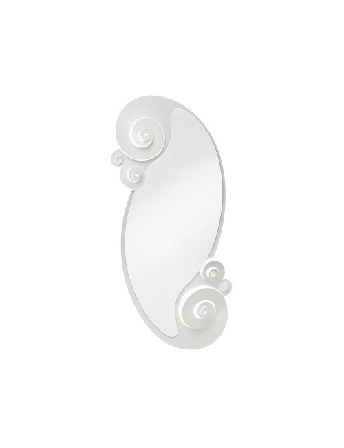 SPECCHIO CIRCEO BIANCO MARMO