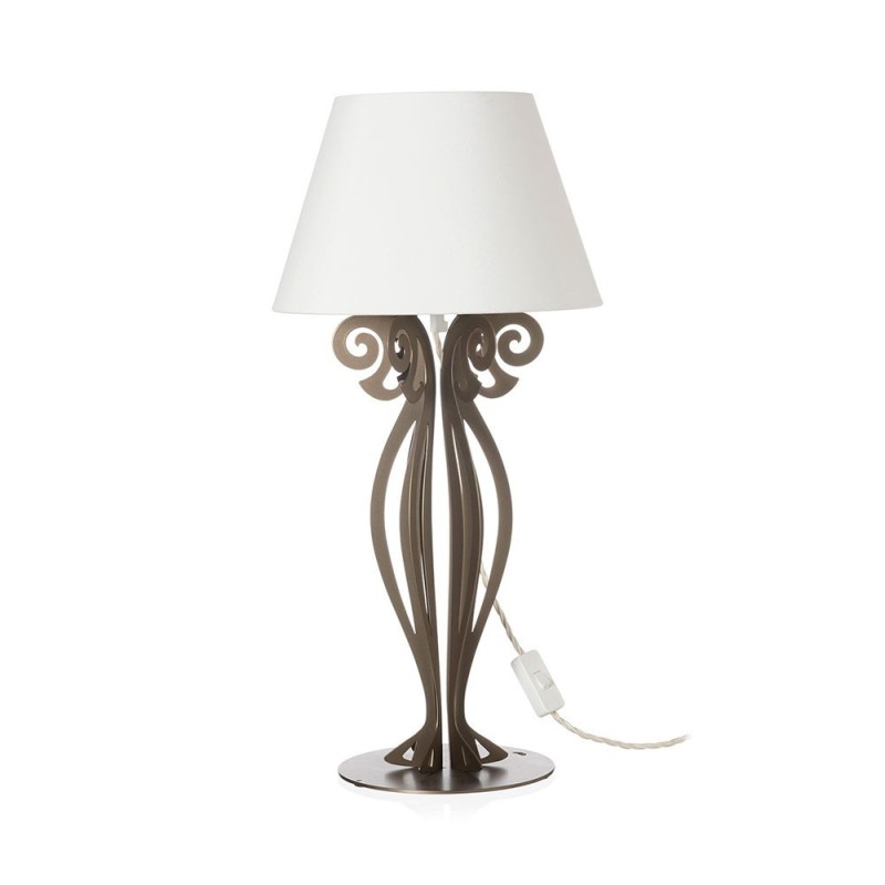 Lampada Circeo da Tavolo Bassa – Design Moderno in Ferro Bronzo