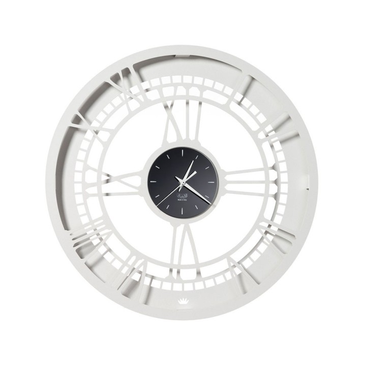 Arti e Mestieri Orologio Royal 50 bianco marmo Ø 50 cm