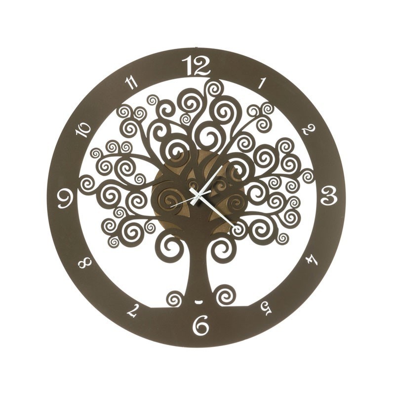 Orologio Albero della Vita Big Bronzo con Quadrante Oro Ø70 cm – Arti e Mestieri