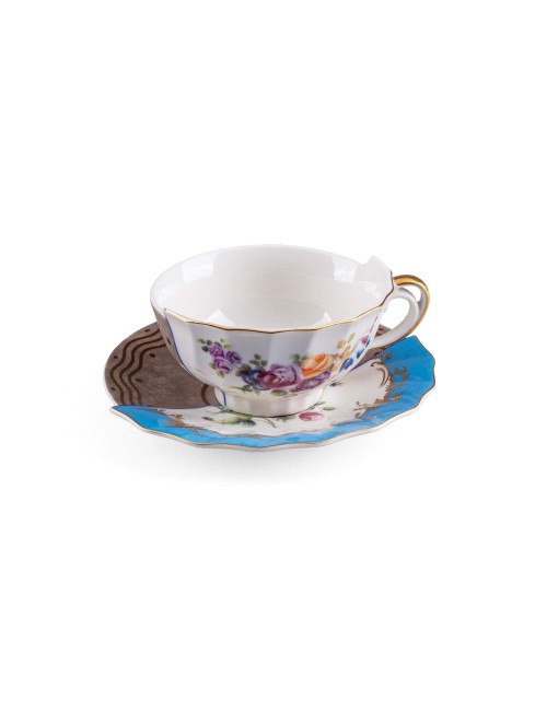 TAZZA DA T? CON PIATTINO IN PORCELLANA "HYBRID-KER