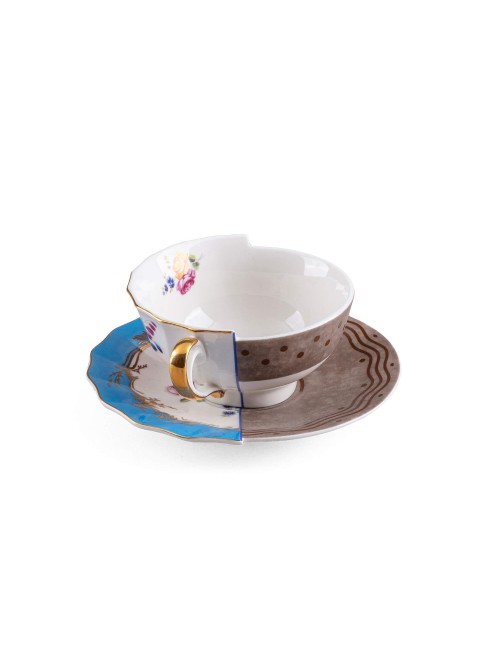 TAZZA DA T? CON PIATTINO IN PORCELLANA "HYBRID-KER