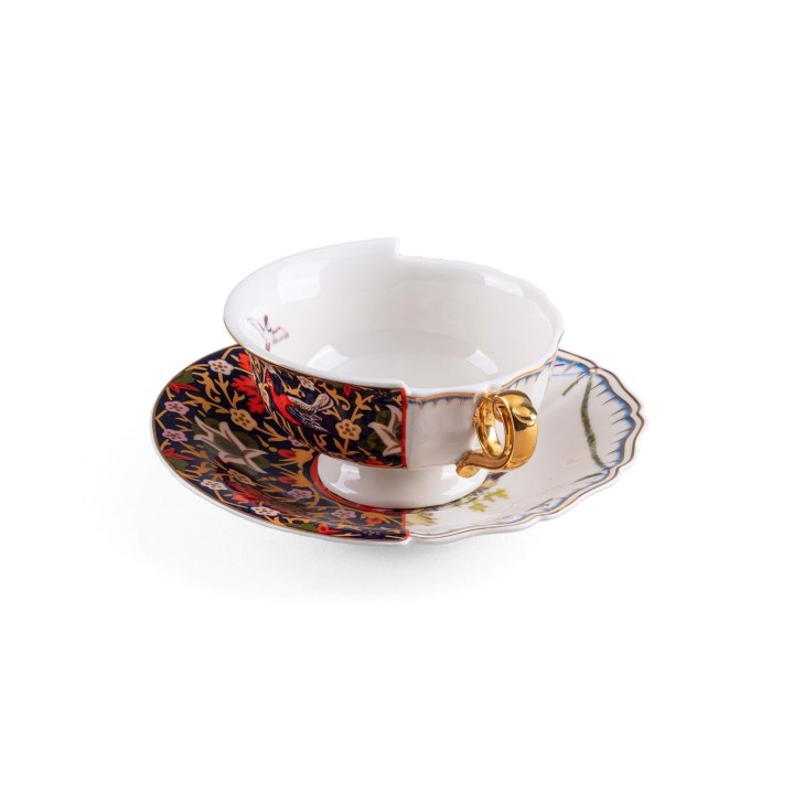Seletti Tazza da tè Hybrid Kannauj con piattino