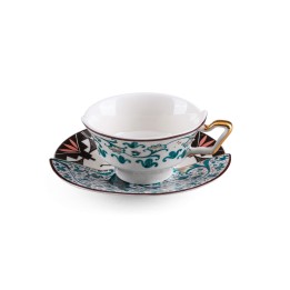 Seletti Tazza da tè Hybrid Aspero con piattino