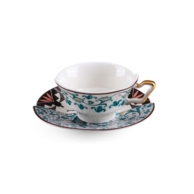 TAZZA DA T? CON PIATTINO IN PORCELLANA "HYBRID-ASP