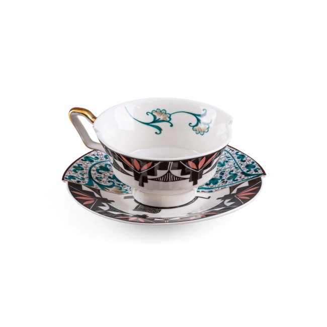 TAZZA DA T? CON PIATTINO IN PORCELLANA "HYBRID-ASP